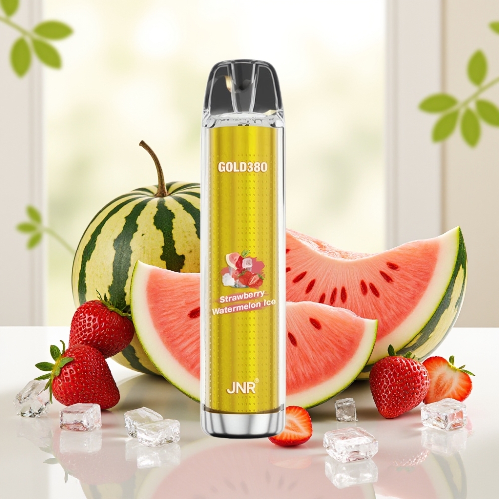 JNR Gold380 6000 Puffs Одноразова Вейп Полуниця Кавун Лід 1500mAh 1.0ohm 13мл