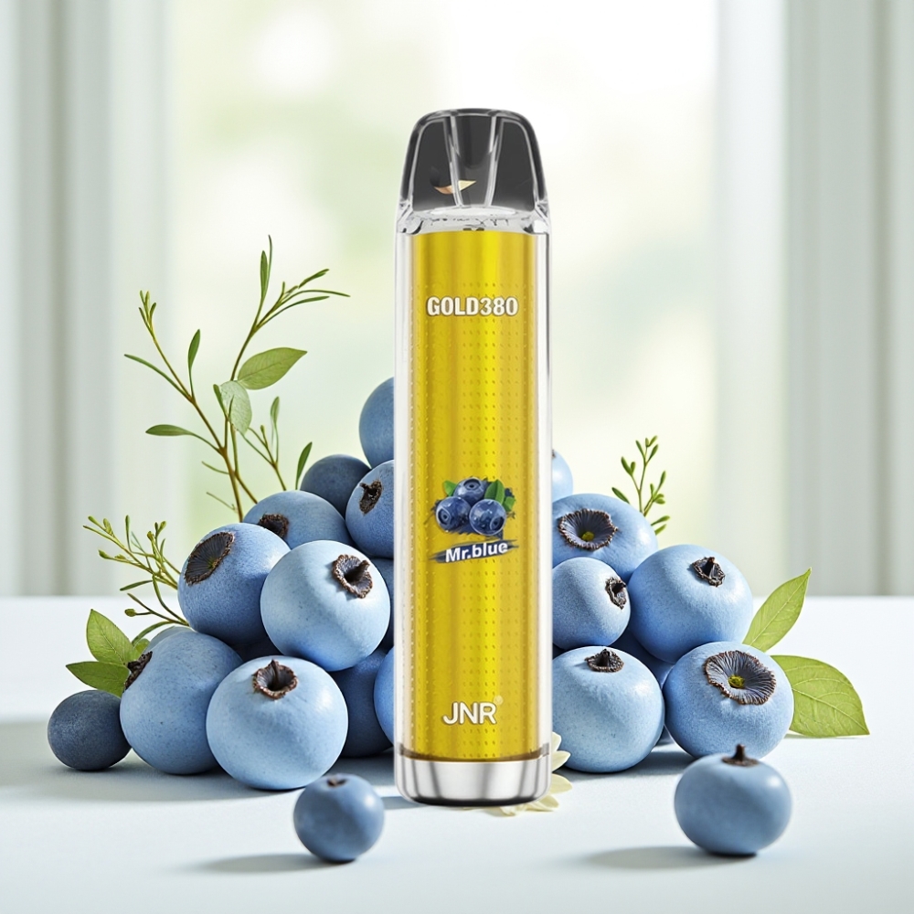 JNR Gold380 6000 Puffs Одноразова Електронна Сигарета Mr Blue (Синій), 1500mAh, 1.0ohm, 13мл