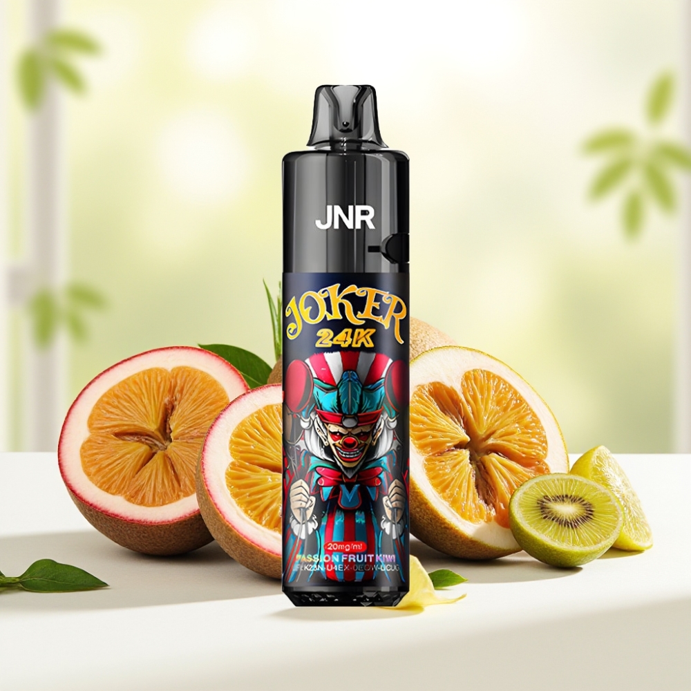 JNR Joker 24K Puffs Одноразова Електронна Сигарета Маракуйя Ківі, 24000 тяг, 2% нікотину, 800mAh