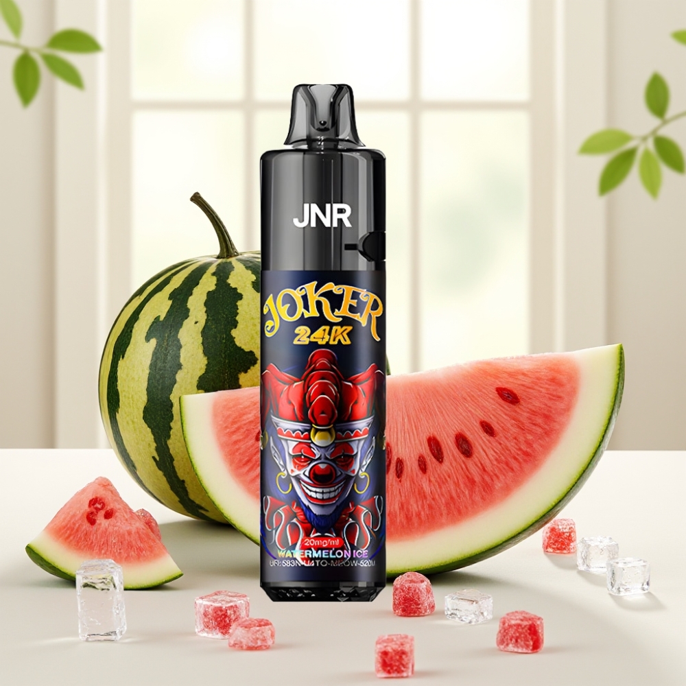 JNR Joker 24K Puffs Диспосейбл Вейп Кавун Лід, 24000 затяжок, 2% нікотину, 800mAh, Type-C