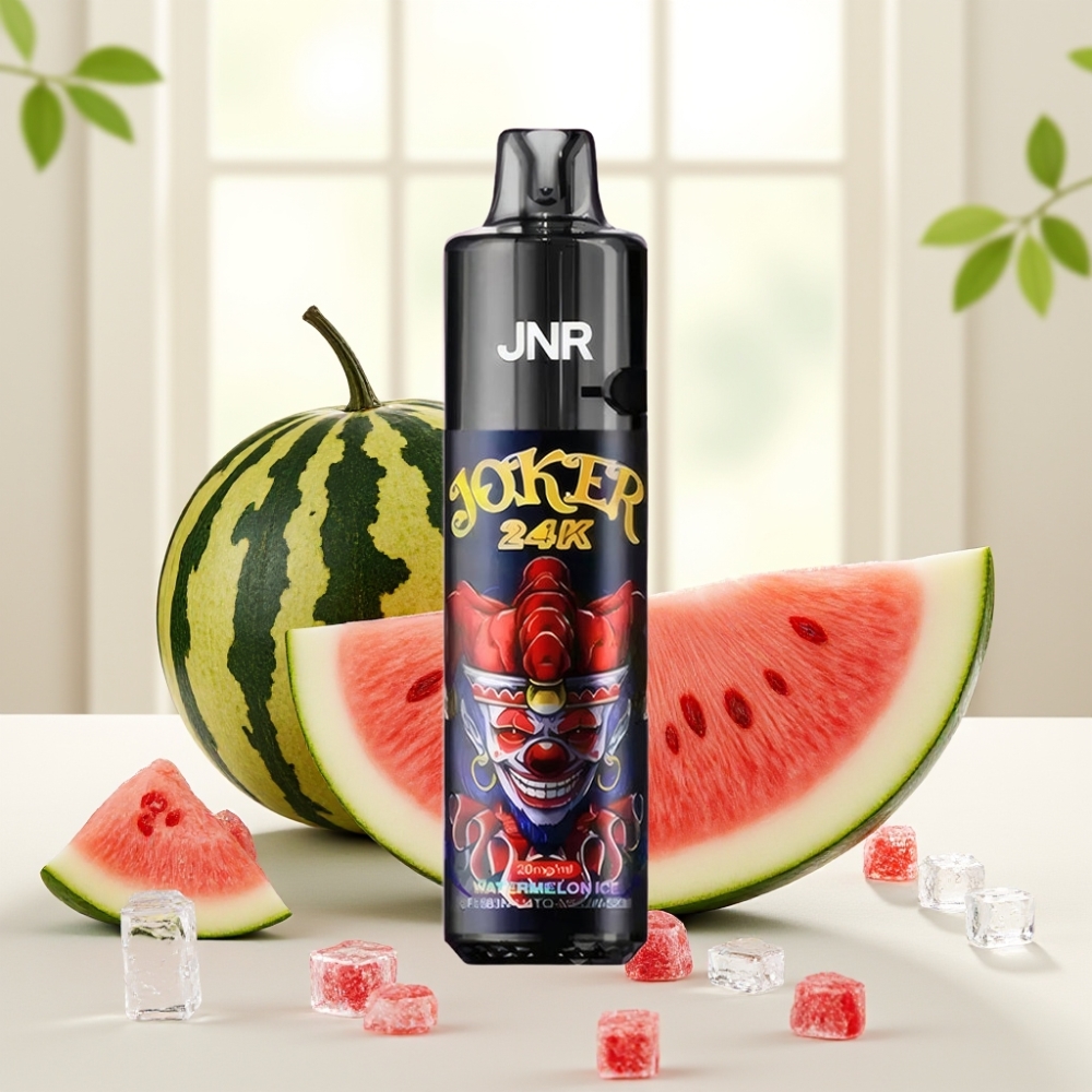JNR Joker 24K Puffs Диспосейбл Вейп Кавун Лід, 24000 затяжок, 2% нікотину, 800mAh, Type-C