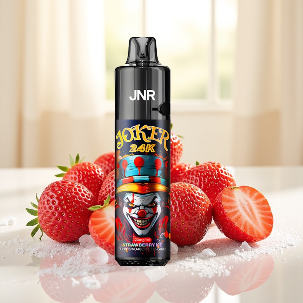 JNR Joker 24K Puffs Одноразова Електронна Сигарета Поліпшена Версія 2+10мл Батарея 800мАг Тип-C 2%