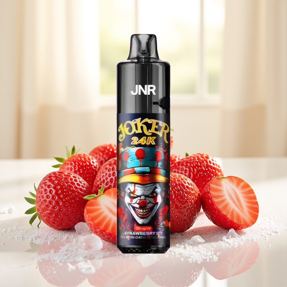 JNR Joker 24K Puffs Одноразова Електронна Сигарета Поліпшена Версія 2+10мл Батарея 800мАг Тип-C 2%