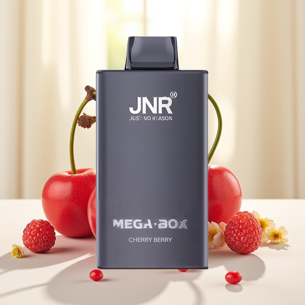 JNR Mega Box 25000 плювків, 30мл, 850мА·год, вишня-ягода
