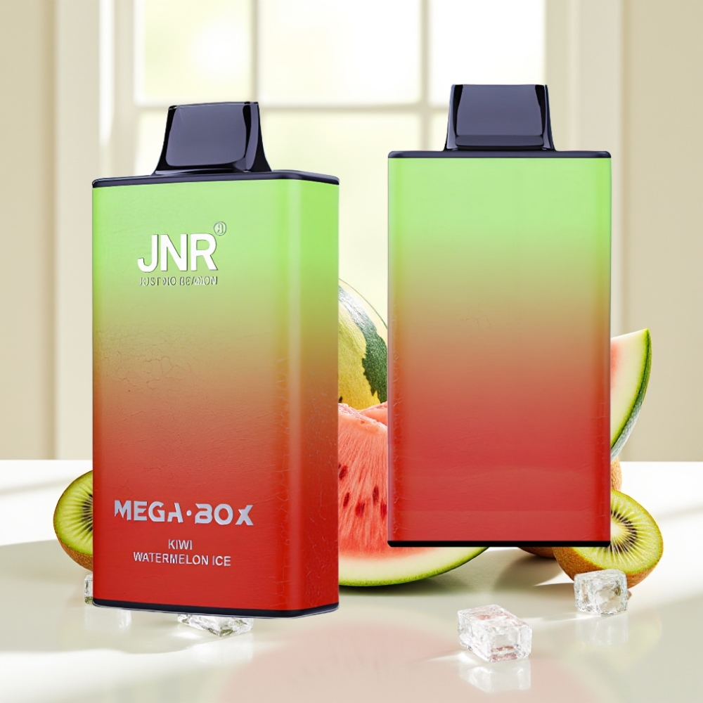 JNR Mega Box 25000 тяг, 30мл рідини, 850мAh, Dual Mesh Coil, Kiwi Watermelon Ice