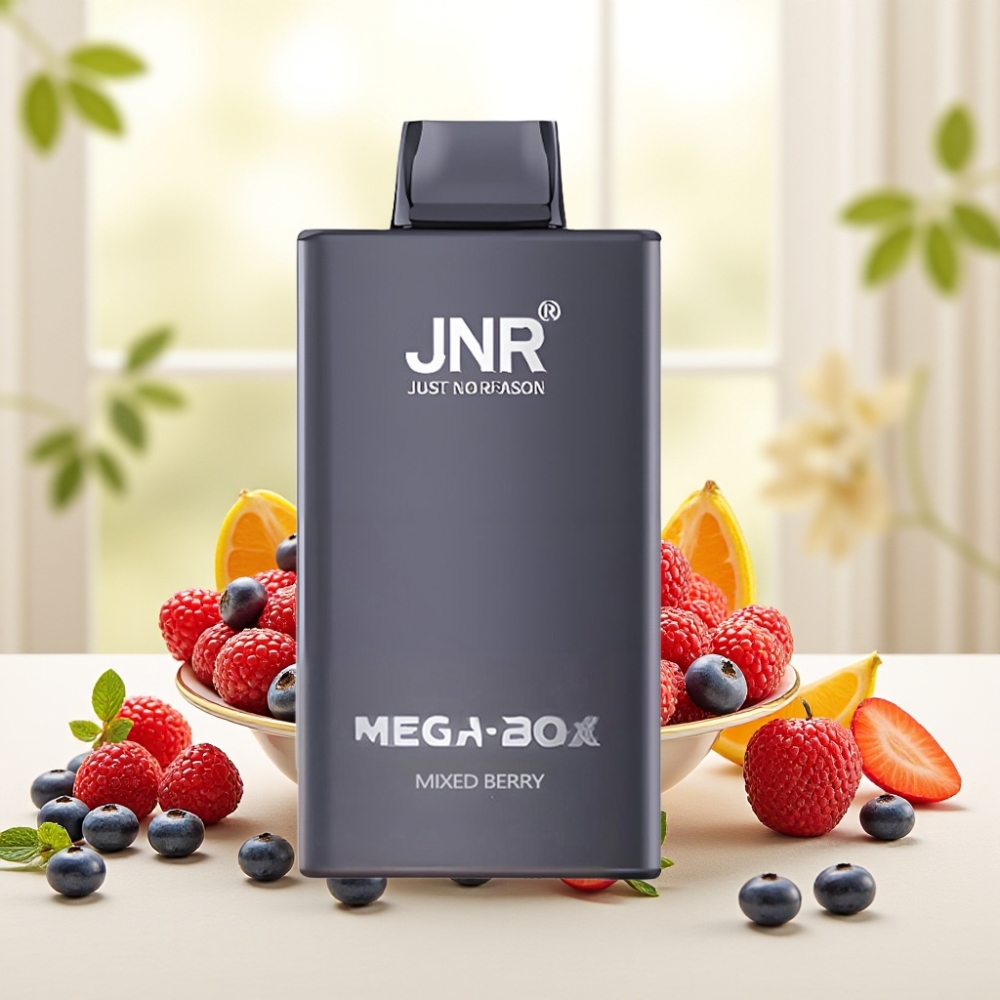 JNR Mega Box 25000 тяг, 30мл рідини, 850мAh, Dual Mesh Coil, Mixed Berry