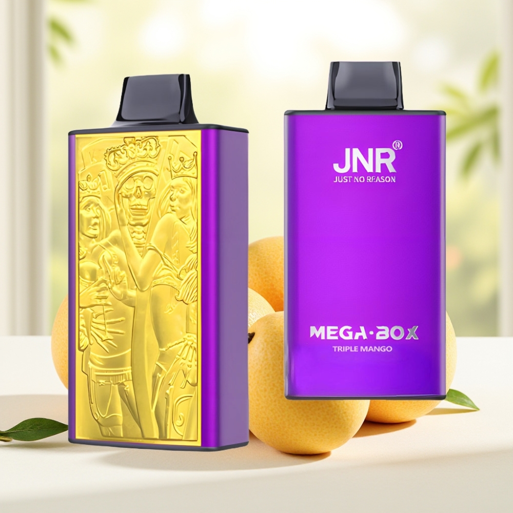 JNR Mega Box 25000 тяг, 30мл рідини, 850мAh, Dual Mesh Coil, Triple Mango