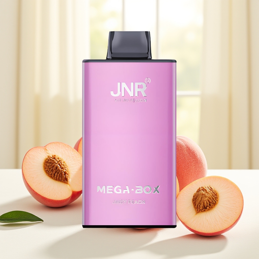 JNR Mega Box 25000 пфів Одноразова Вейп Соковитий Персик 30мл 850мАг Тип-C