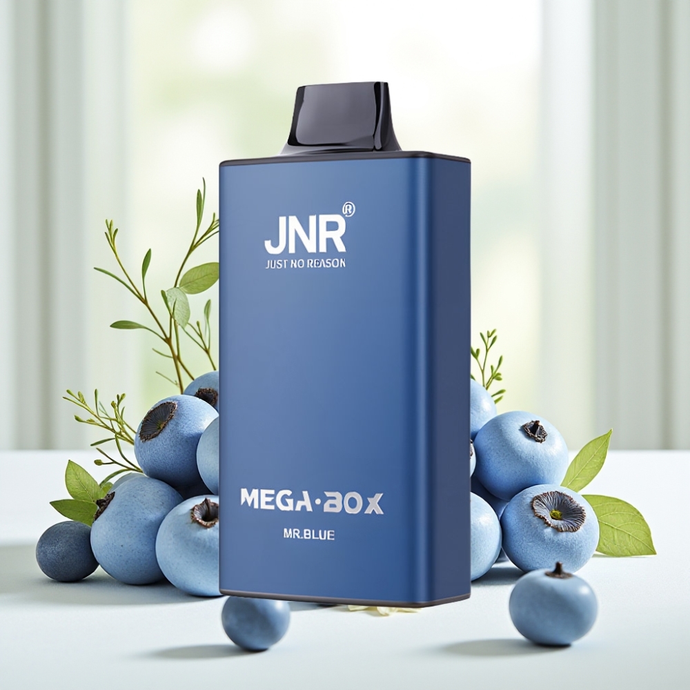 JNR Mega Box 25000 Затяжок Диспосейбл Вейп Mr Blue, 30мл, 850мАг, 2%