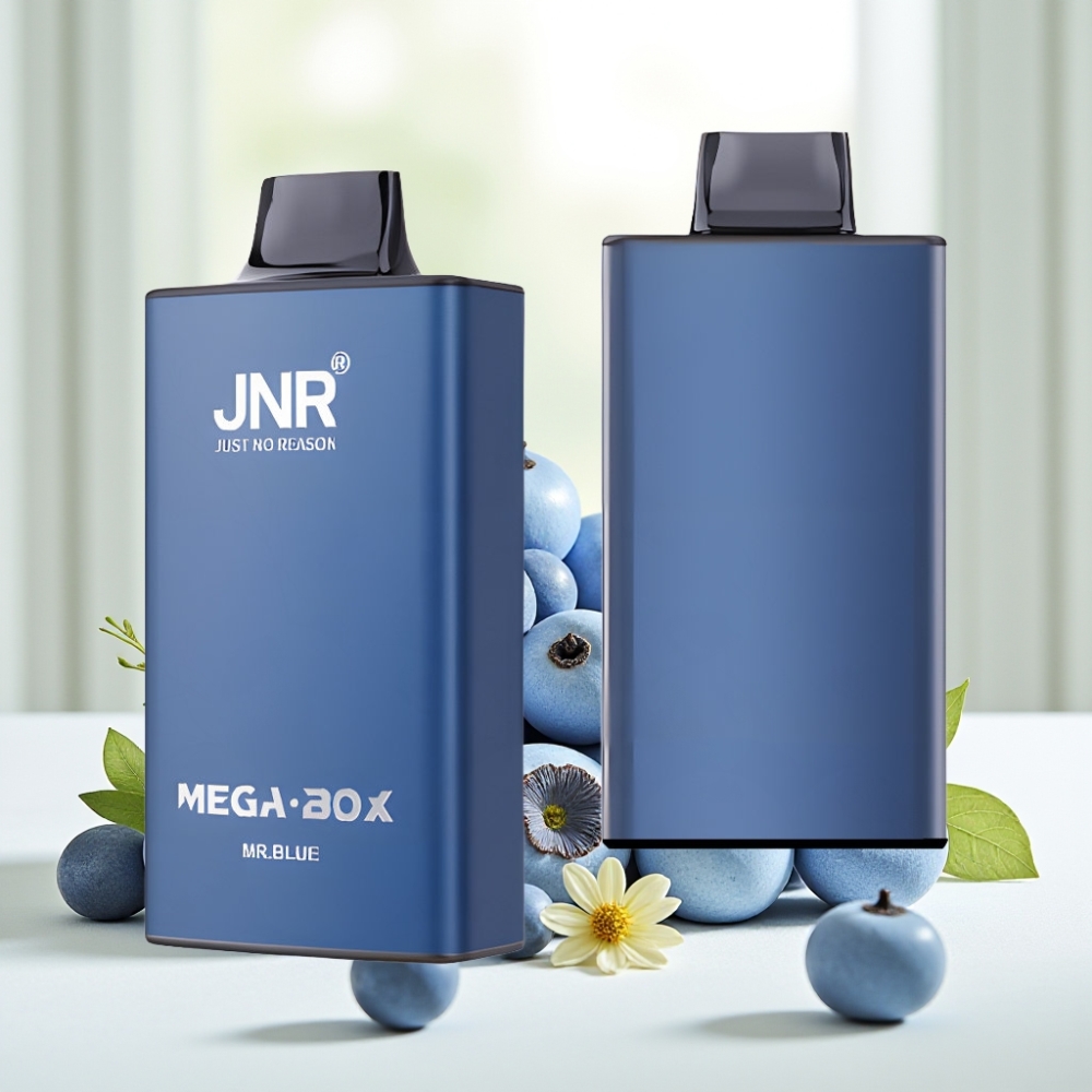 JNR Mega Box 25000 Затяжок Диспосейбл Вейп Mr Blue, 30мл, 850мАг, 2%