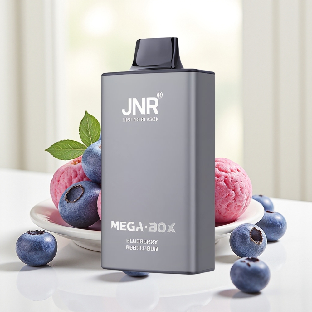 JNR Mega Box 25000 Puffs Одноразова Електронна Сигарета (30мл, 850мАг, Dual Mesh, Type-C) Вкус Чуни з Лохиною