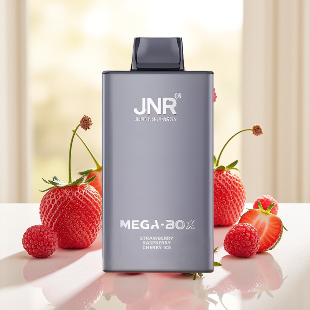 JNR Mega Box 25000 Puffs Disposable Vape Полуниця Малина Вишня Лід 30мл 850мAh Dual Mesh