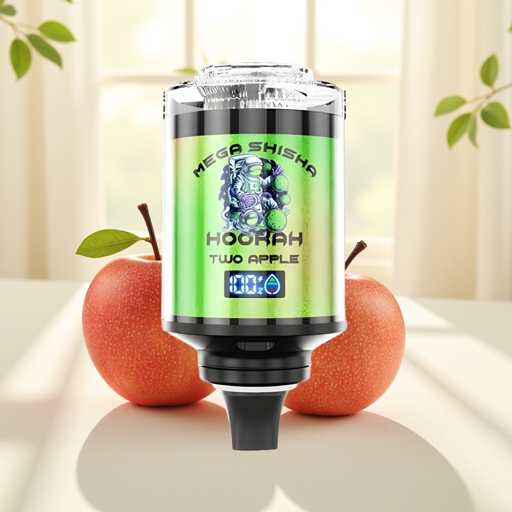 JNR Mega Shisha Hookah 100K Настільна сумісність Два яблука 100000 затяжок 60мл 2200мАг