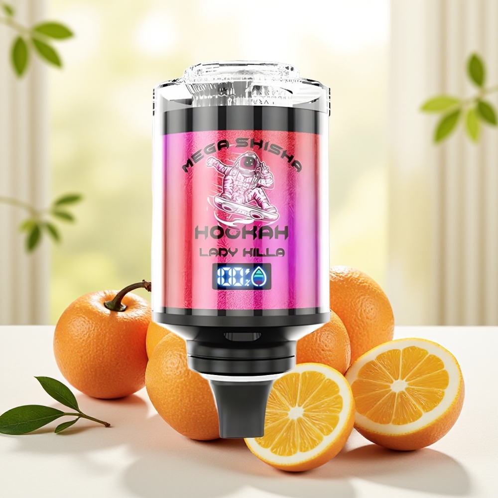 JNR Mega Shisha Hookah 100K Настільна сумісність Lady Killa 60мл 2200мAh Type-C