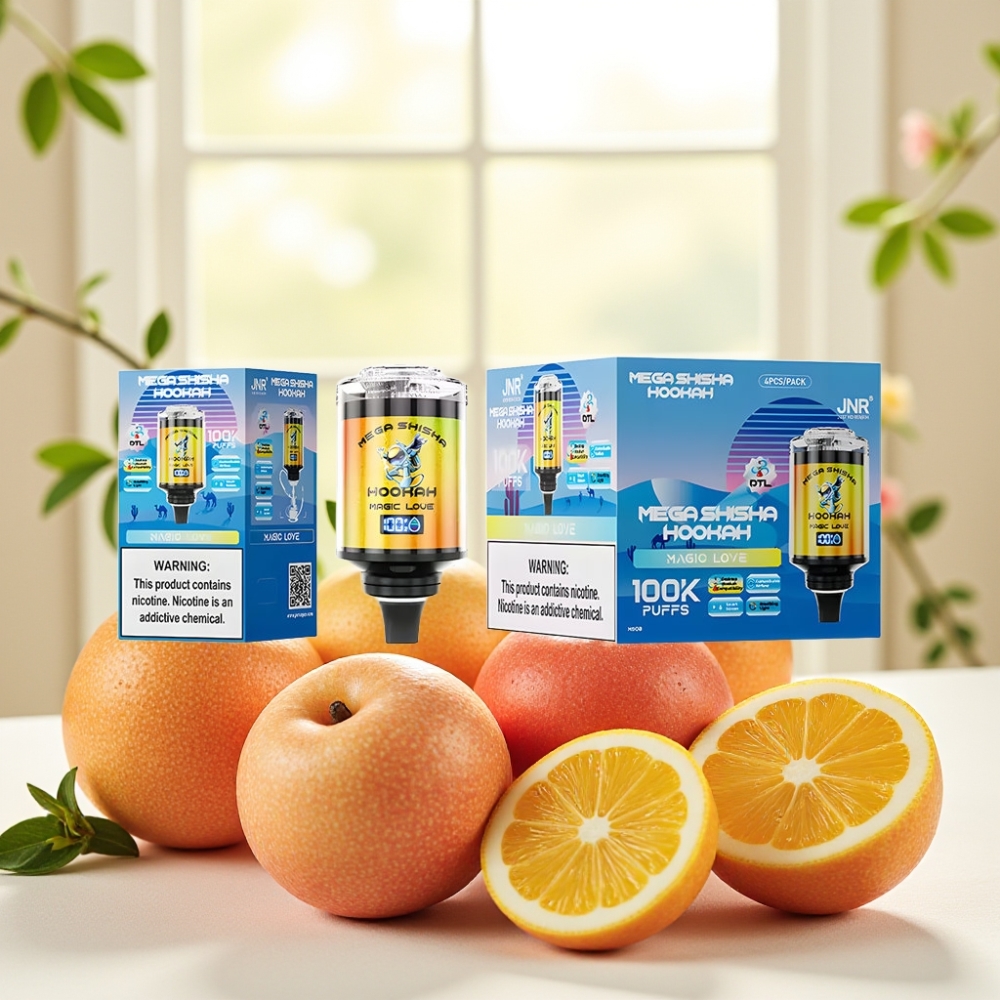 JNR Mega Shisha Hookah 100K Настільна сумісність Magic Love (кохання) 60мл 2200мАг Тип-C
