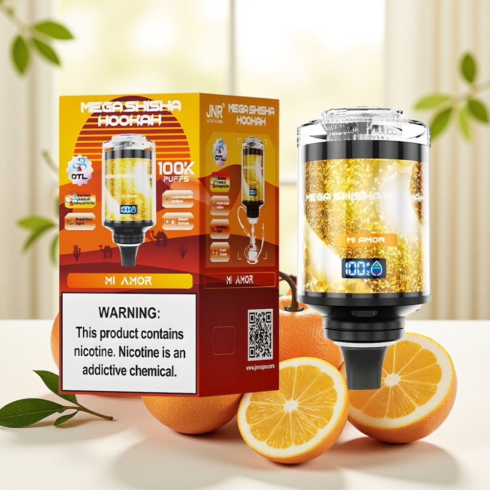 JNR Mega Shisha Hookah Desktop Compatibility 100K 60мл 2200мА·год Mi Amor