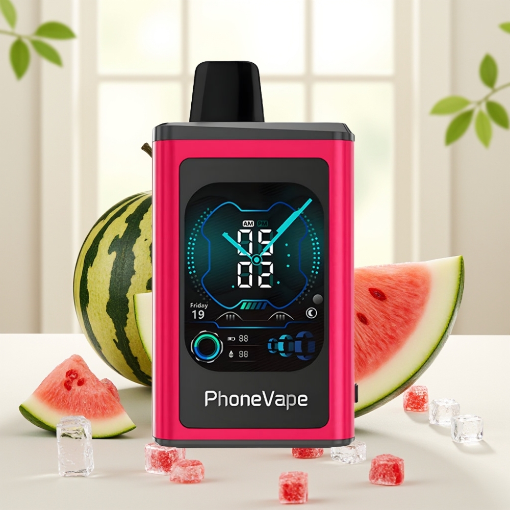 JNR PhoneVape 30000 плювків Одноразова Вејп-сигарета з ароматом Кавун з м’ятою