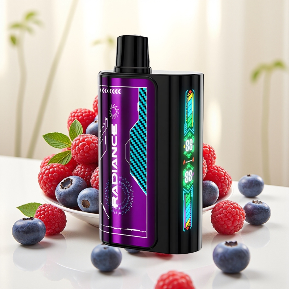 JNR Radiance 31000 Puffs Disposable Vape ЧОРНИЧНА КИСЛА МАЛИНА 28мл 950мАг Type-C