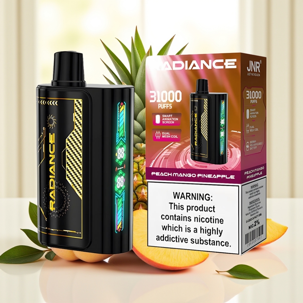 JNR Radiance 31000 Puffs Disposable Vape ПЕРСИК МАНГО АНАНАС 28мл 950мАг Type-C