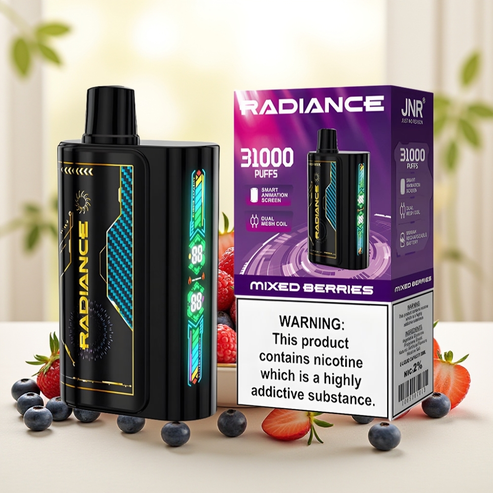 JNR Radiance 31000 Puffs Disposable Vape МІКС ЯГІД 28мл 950мАг Type-C 2%