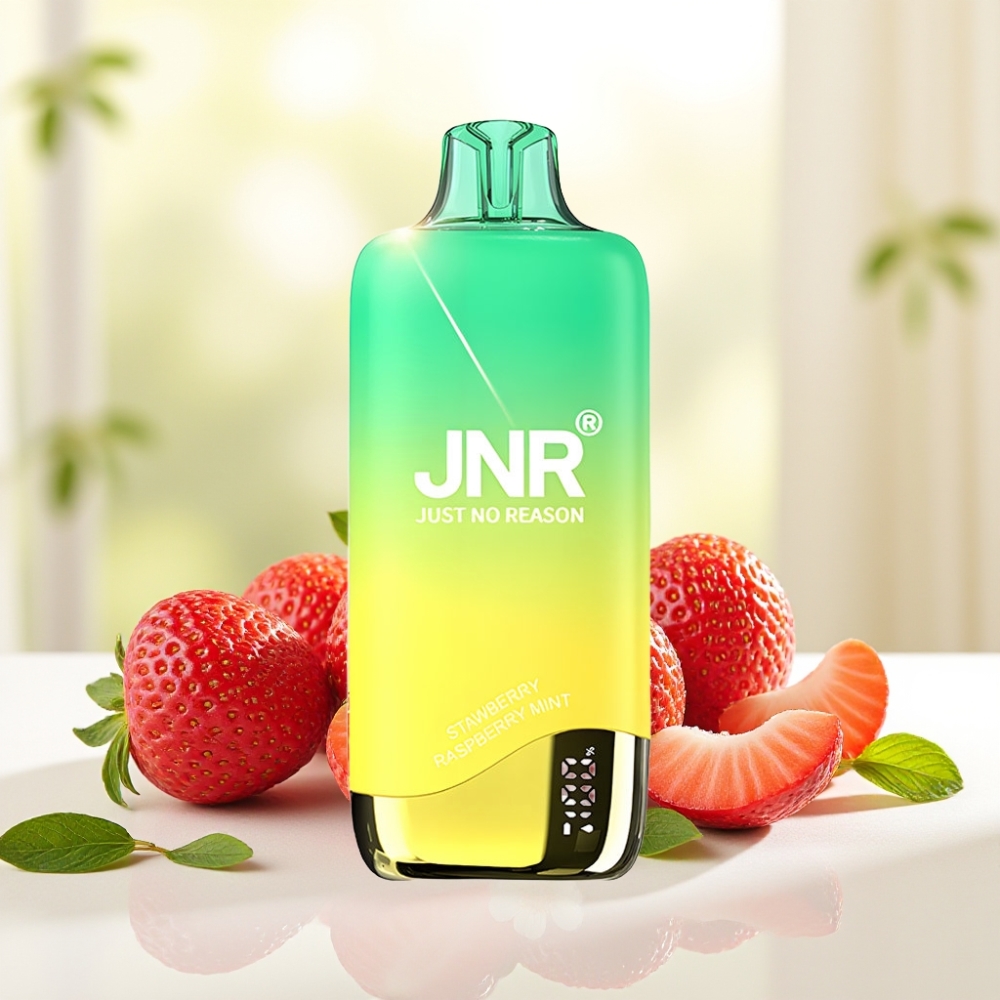 JNR Rainbow 10500 Пахв Disposable Vape Полуниця ПерсикМ'ята 10500 Пахв 18мл 0.8ом 600мАг