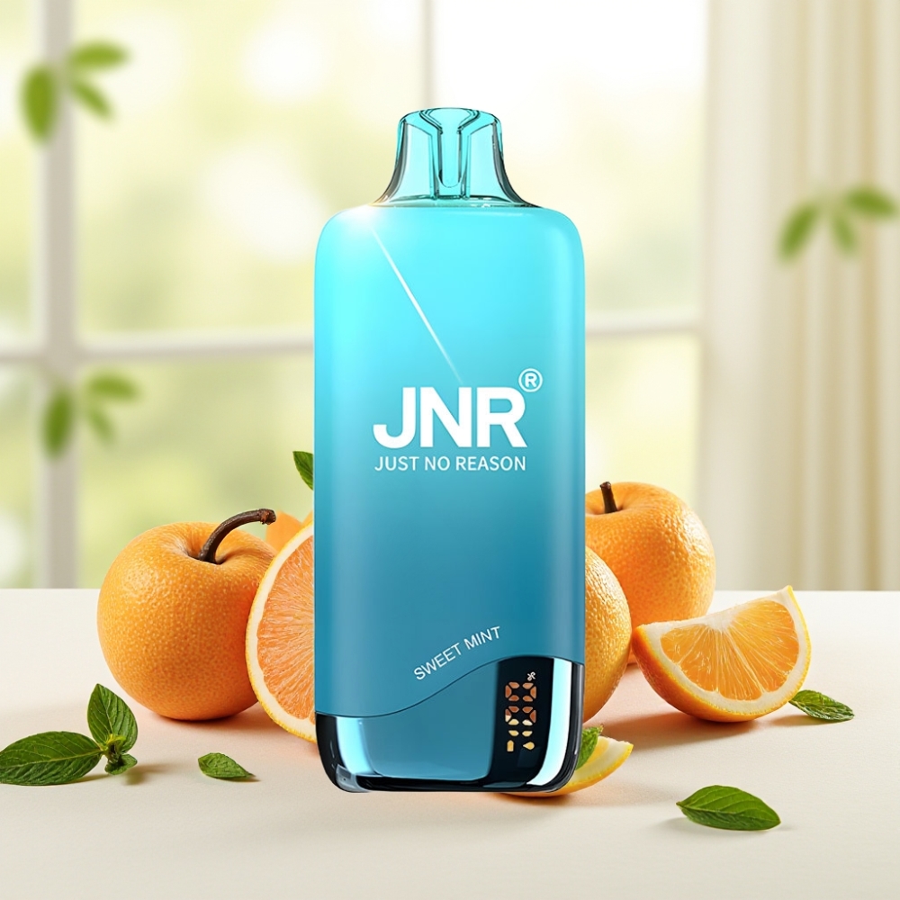 JNR Rainbow 10500 Puffs Disposable Vape Солодка М'ята 600mAh 18ml 0.8ohm