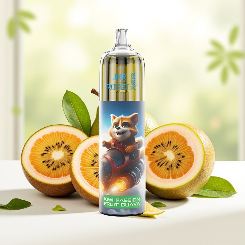 JNR Rocket-X 12400 Puffs Disposable Vape Киві Пасифлора Гуава Регульований повітряний потік RGB
