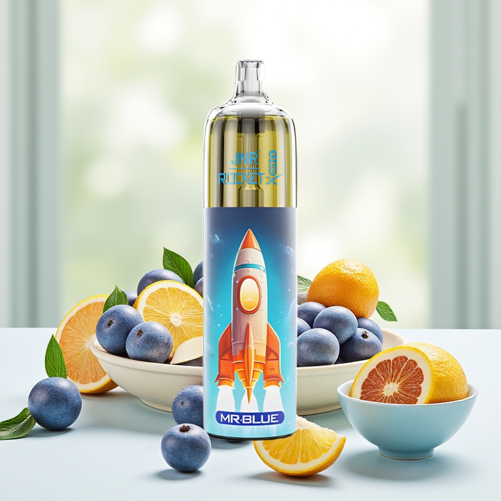 JNR Rocket-X 12400 Puffs Disposable Vape Пан Блакитний, RGB, 850mAh, Type-C