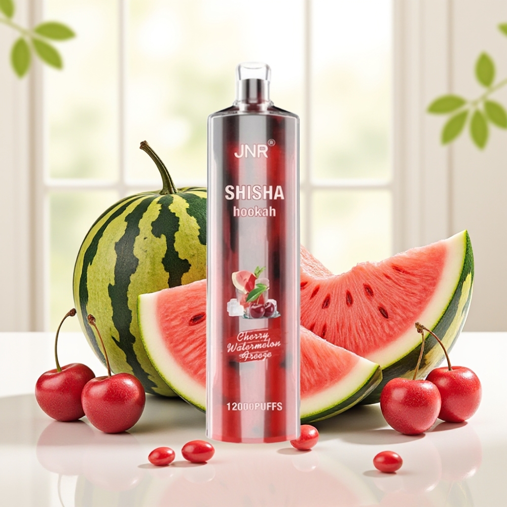 JNR Shisha Hookah 12000 Puffs Вишня-Кавун 750mAh 24ml 0.6Ohm