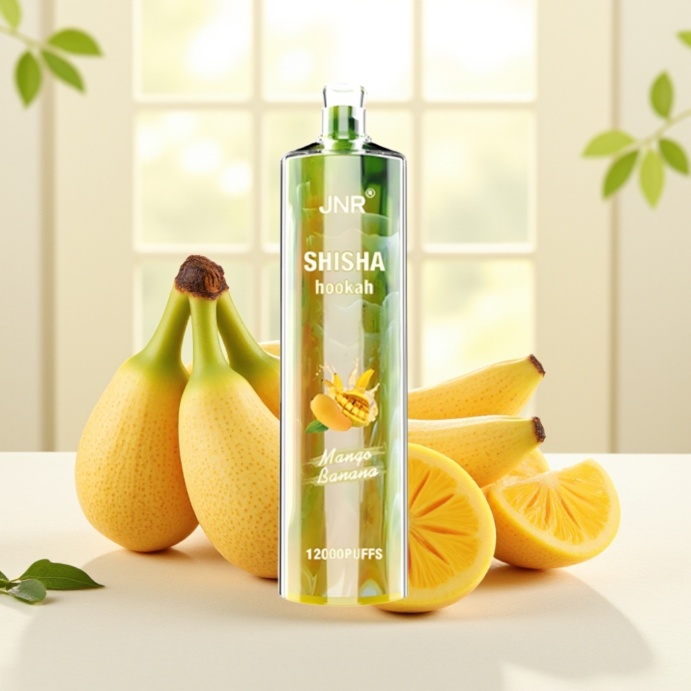 JNR Shisha Hookah 12000 Puffs Манго Банан 750mAh 24ml 0.6Ω