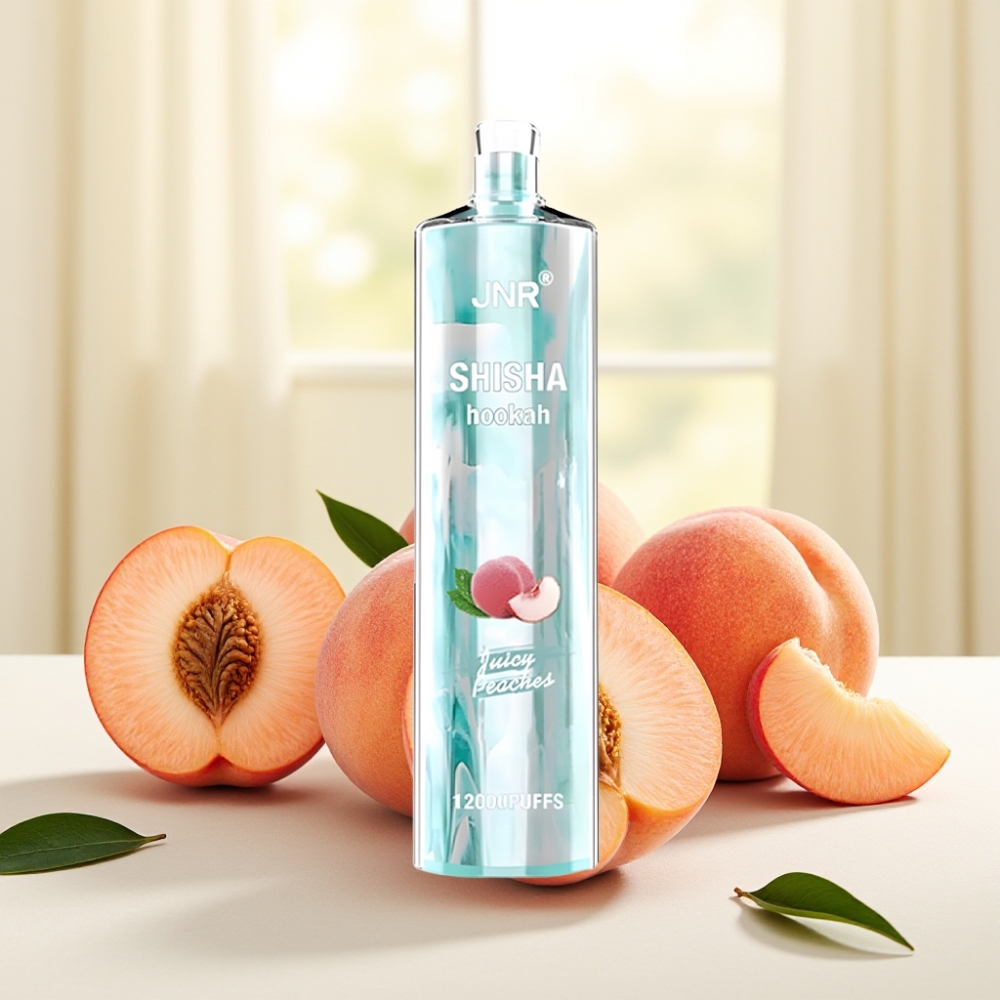 JNR Shisha Hookah 12000 Puffs Соковиті персики 750mAh 24ml 0.6Ω
