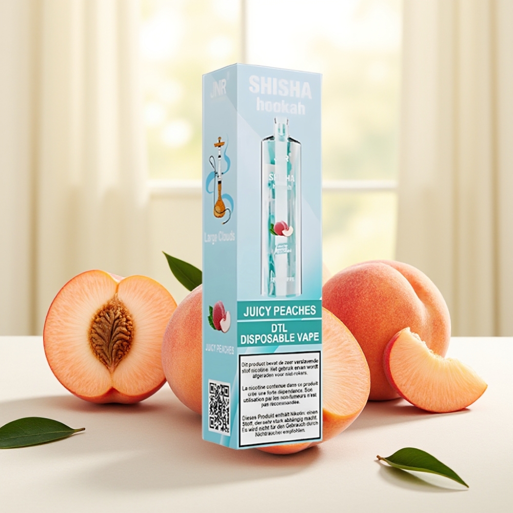 JNR Shisha Hookah 12000 Puffs Соковиті персики 750mAh 24ml 0.6Ω