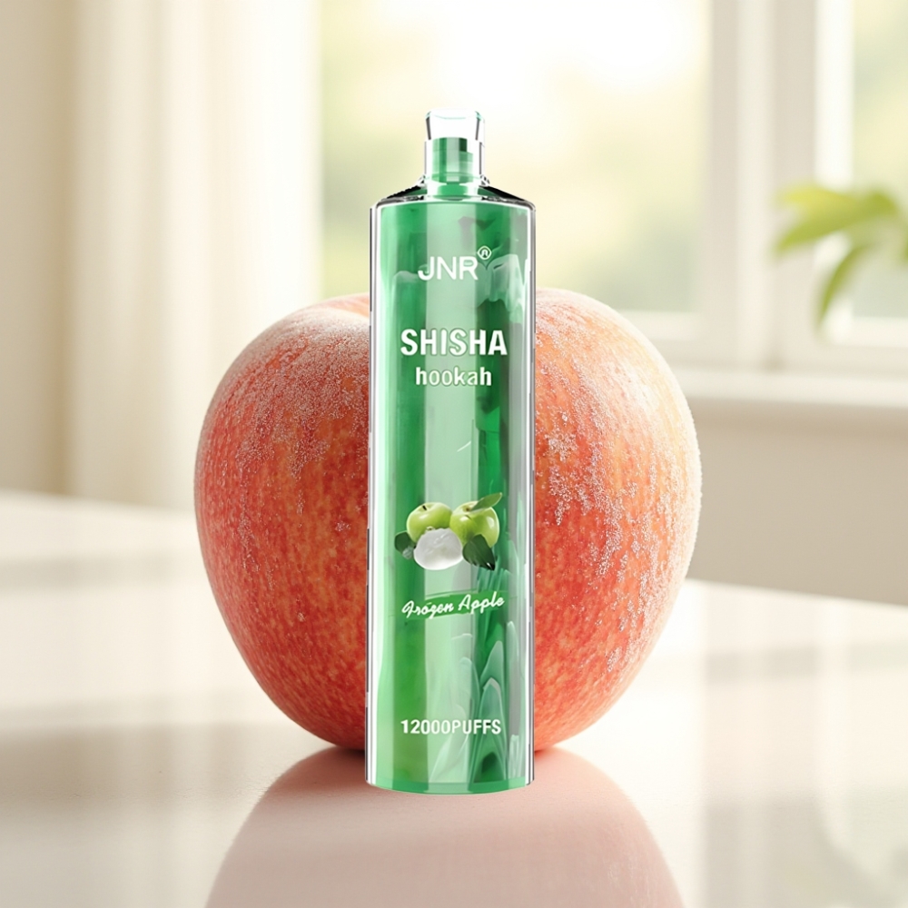 JNR Shisha Hookah 12000 Puffs Frozen Apple (Морожене яблуко) 750mAh 24ml 0.6Ω