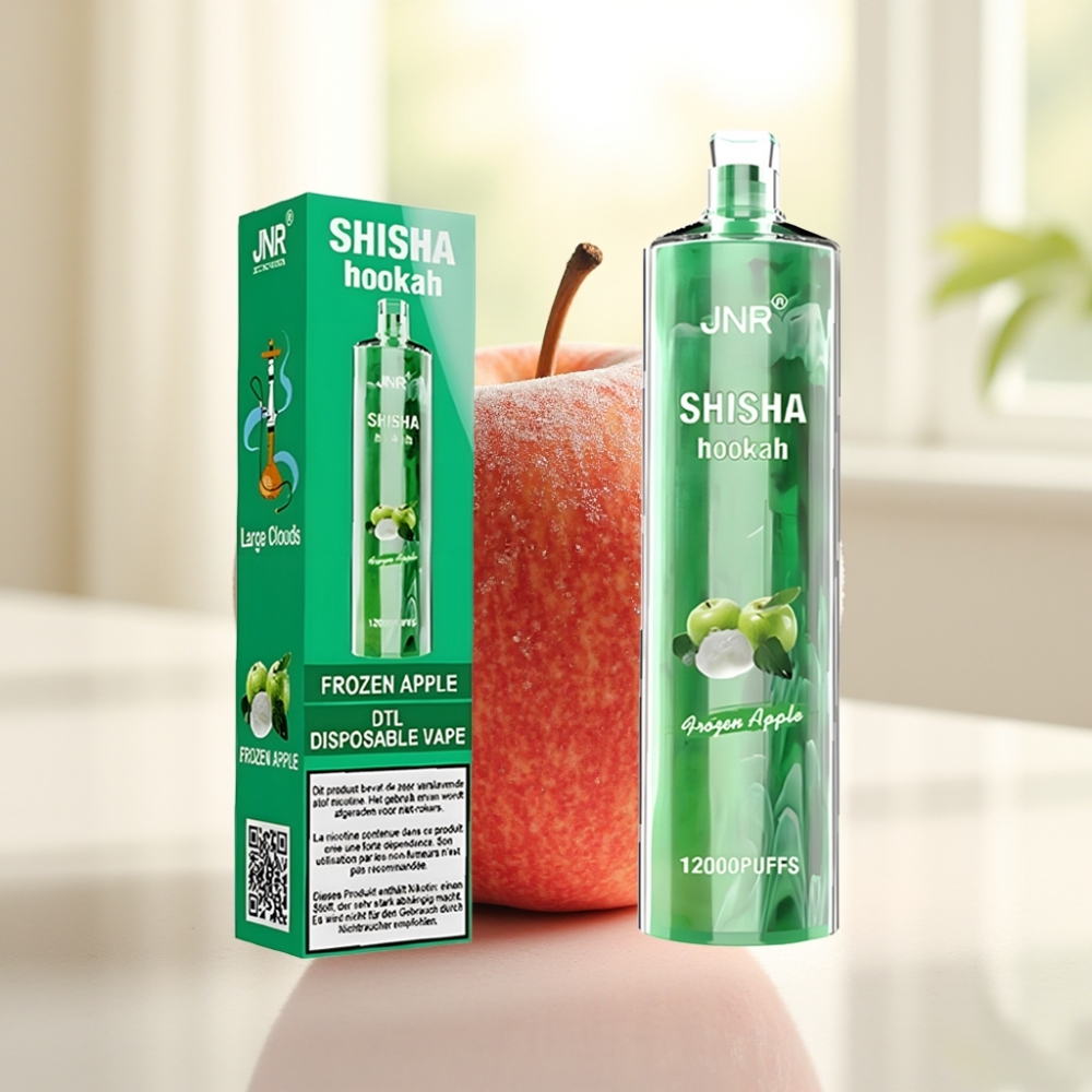 JNR Shisha Hookah 12000 Puffs Frozen Apple (Морожене яблуко) 750mAh 24ml 0.6Ω