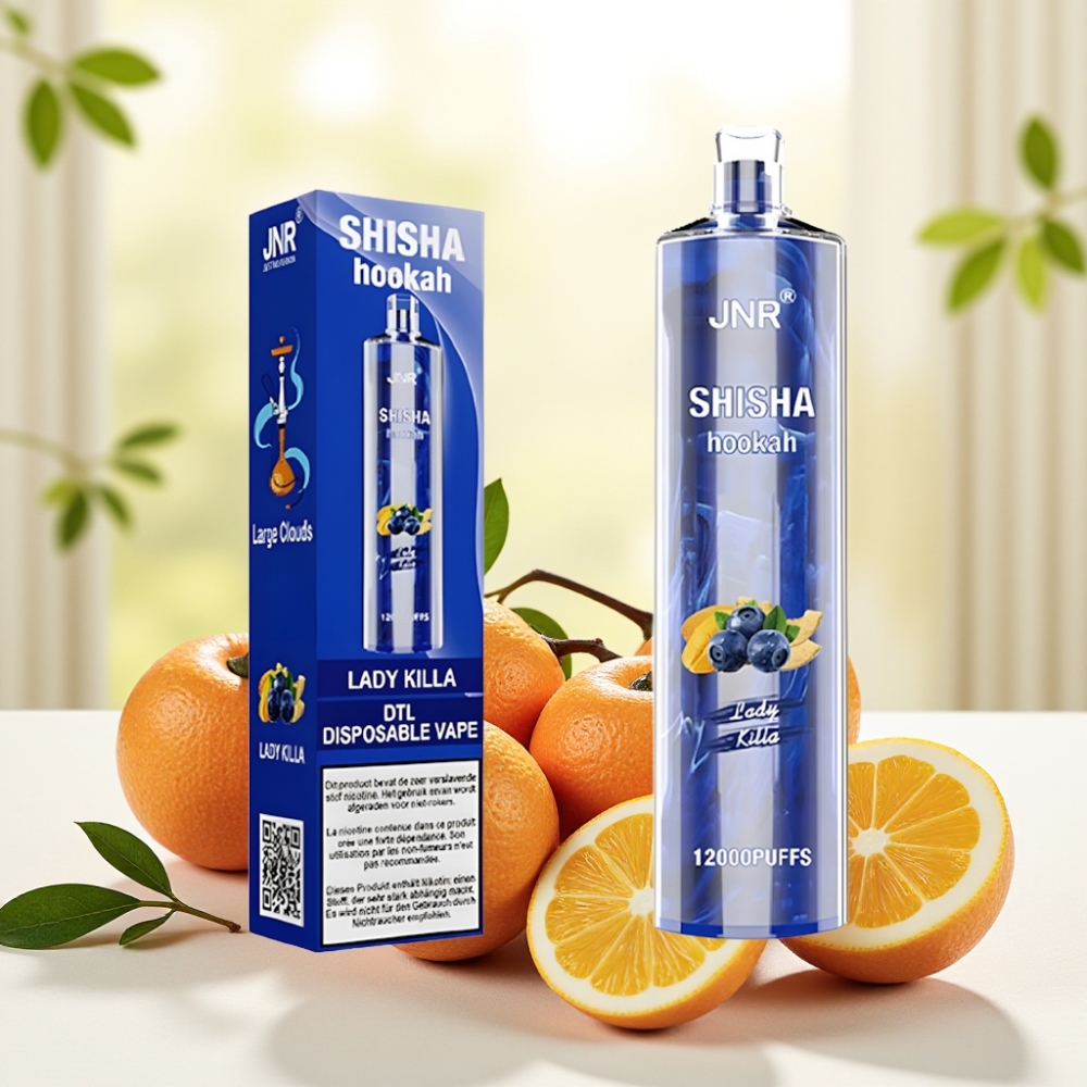 JNR Shisha Hookah 12000 Puffs Lady Killa 750mAh 24ml 0.6Ω