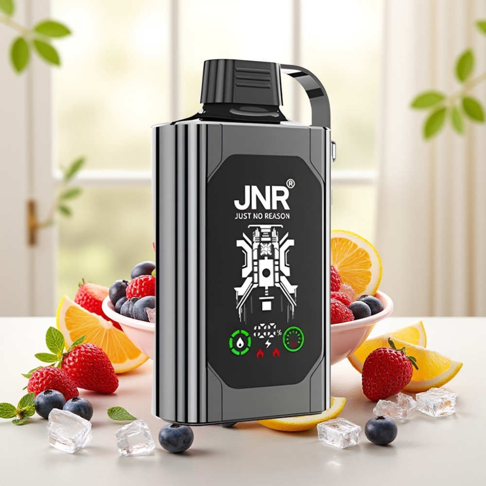 JNR Shisha Hookah Box 20500 Puffs Mixed Berry Ice, HD дисплей, 25мл, 1000мAh, Type-C