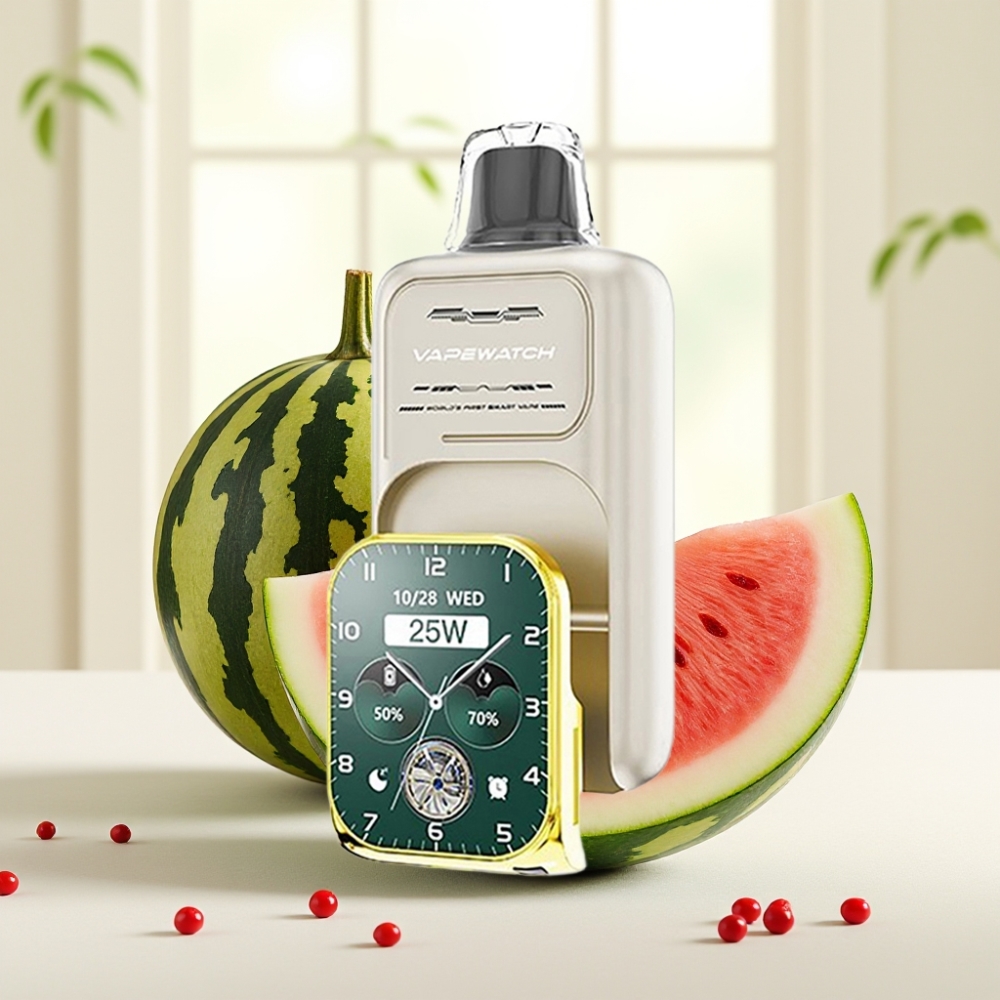 JNR VapeWatch 30000 Puffs Кавун Лід, 1000mAh, 19mL, 5%, Type-C