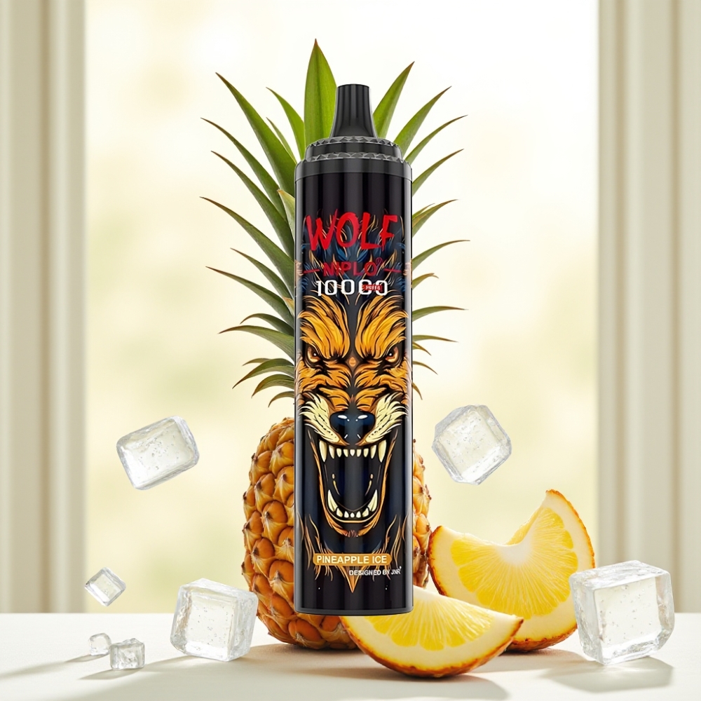 JNR Wolf Niplo 10000 Puffs Ананас Лід | 10000 тяг | 1.0 Ом | 650mAh | 20мл | Type-C