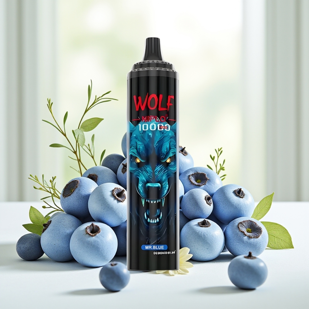 JNR Wolf Niplo 10000 Puffs Панчі: 10000 Панчів, Об'єм рідини: 20мл, Акумулятор: 650мАг, Містер Блакитний