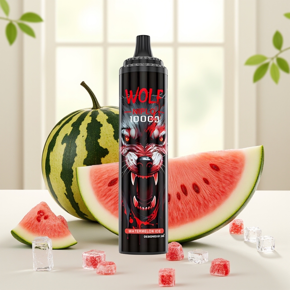 JNR Wolf Niplo 10000 Puffs Кавун Лід 10000 Puffs 1.0 Ohm Mesh 650mAh 20ml