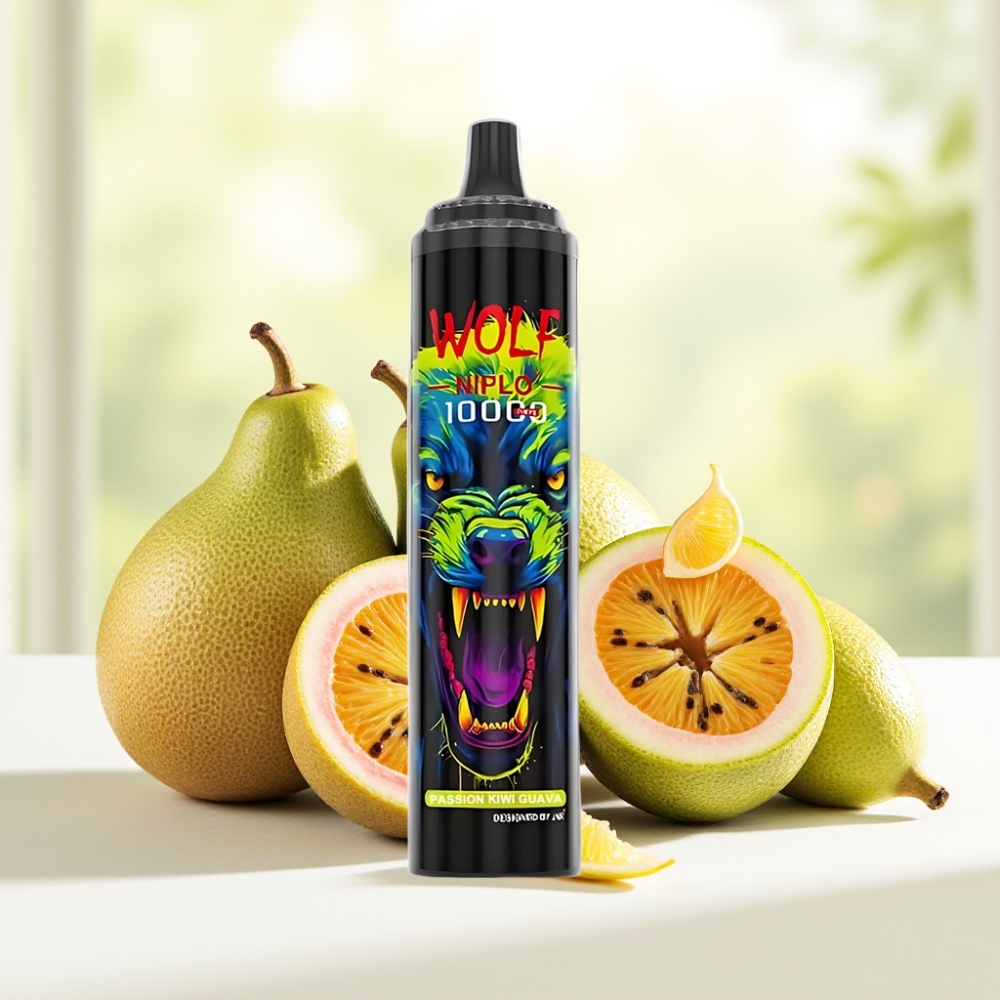 JNR Wolf Niplo 10000 Puffs Маракуйя Ківі Гуава 1.0 Ом 650mAh 20ml Type-C