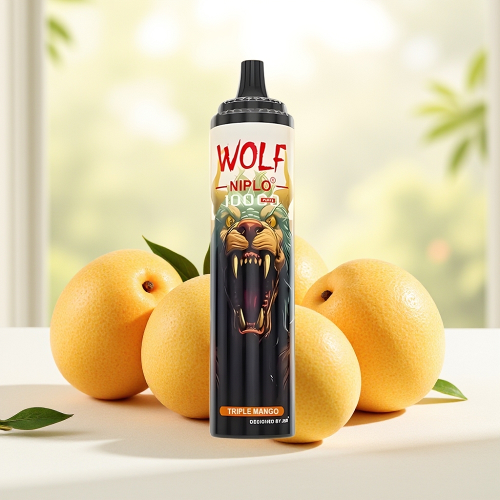 JNR Wolf Niplo 10000 Puffs Диспосейбл Вейп Потрійний Манго 650mAh 20ml 1.0 Ohm