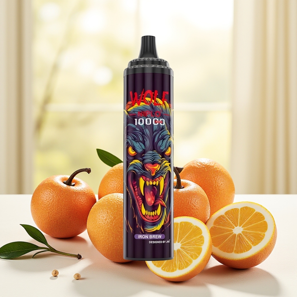 JNR Wolf Niplo 10000 Puffs Iron Brew (Залпів: 10000, Акумулятор: 650mAh, Рідина: 20ml)