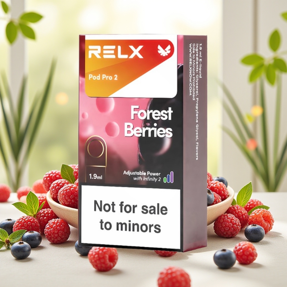 RELX Pod Pro 2 600 пфів 0% нікотину 1.9мл Лісові ягоди