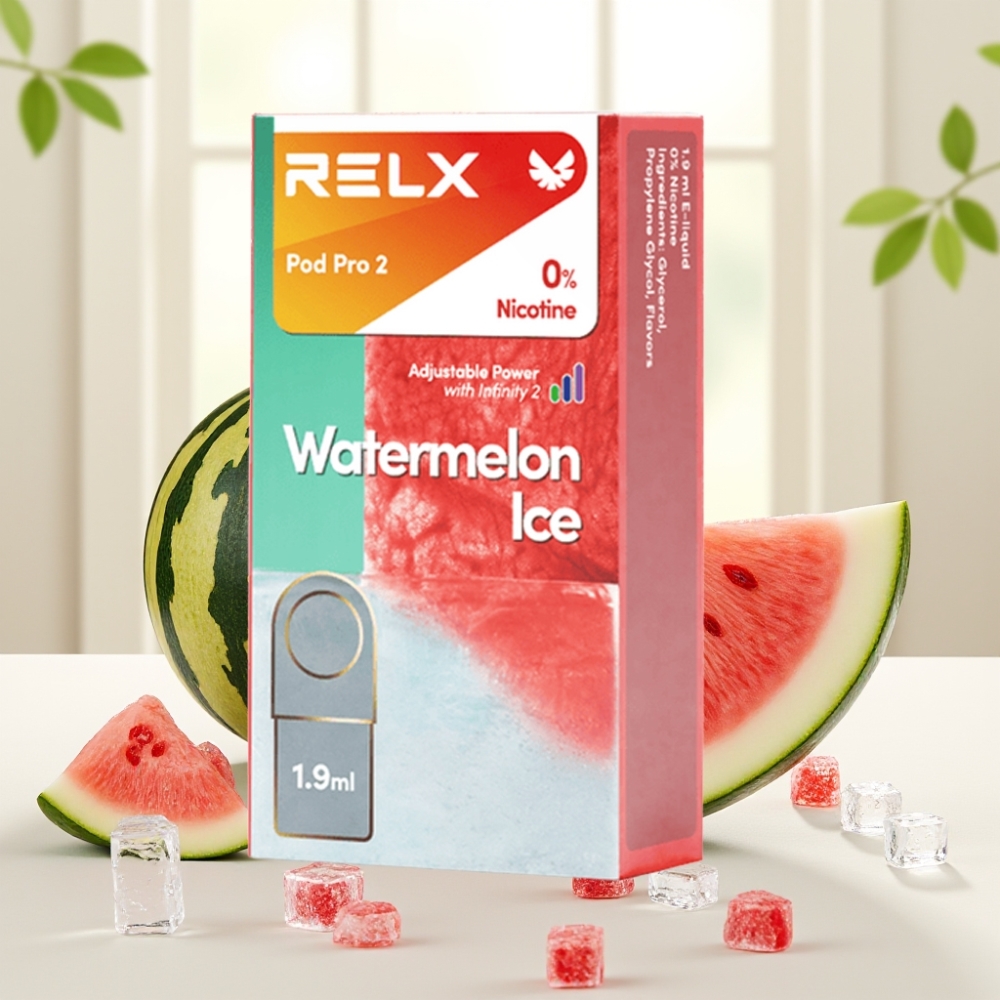 RELX Pod Pro 2 600 затягів 0% нікотину 1.9мл Кавун Лід