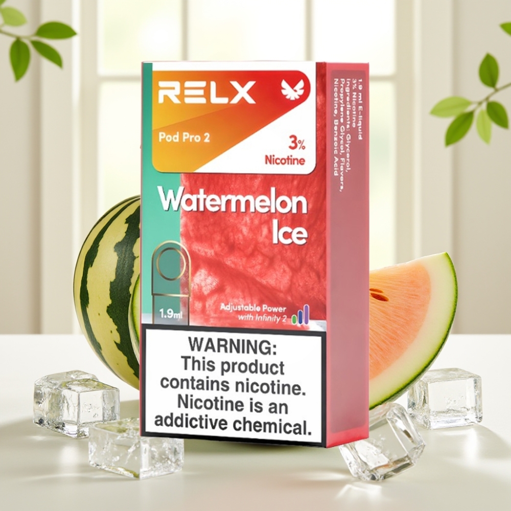 RELX Pod Pro 2 600 затяжок 3% нікотину 1.9мл Кавун Лід