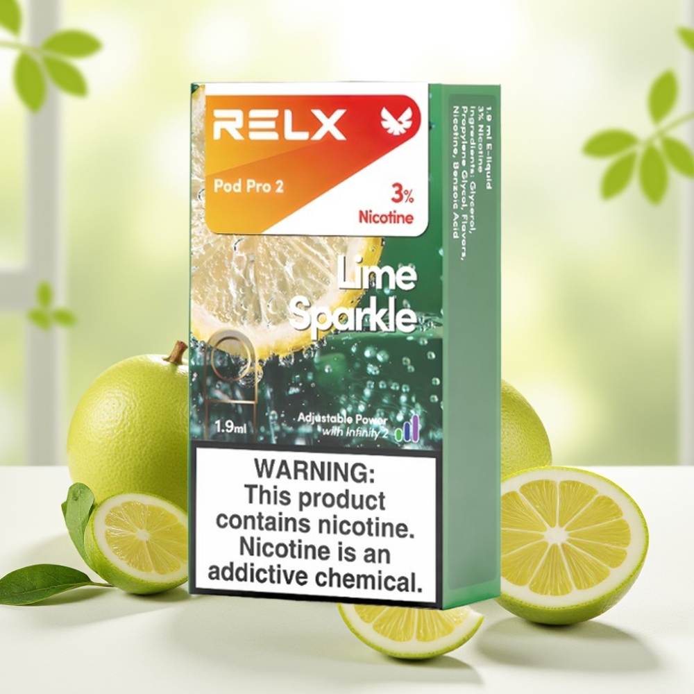 RELX Pod Pro 2 Лайм Іскра 600 тяг 3% нікотину 1.9мл 3 режими напруги