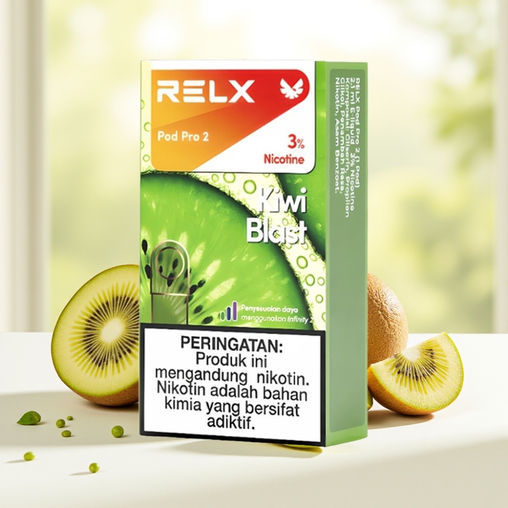 RELX Pod Pro 2 600 затягів 3% нікотину 1.9мл Kiwi Blast