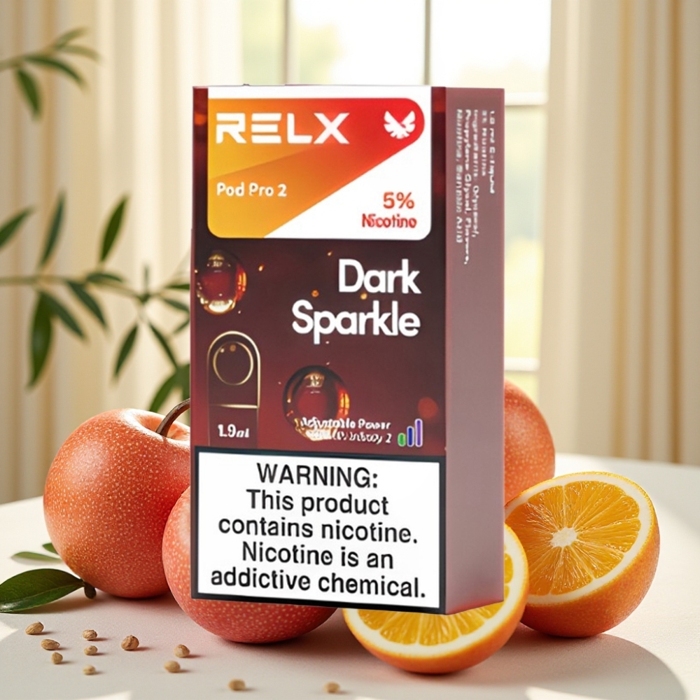 RELX Pod Pro 2 600 пфів 5% нікотину 1.9мл Темний Блиск