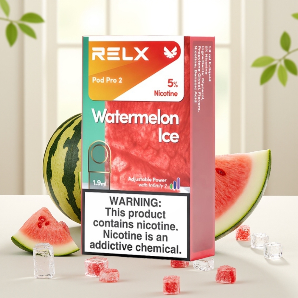 RELX Pod Pro 2 600 пфів 5% нікотину 1.9мл Кавун Лід